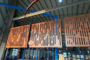 Curtain wall perforated aluminum panel