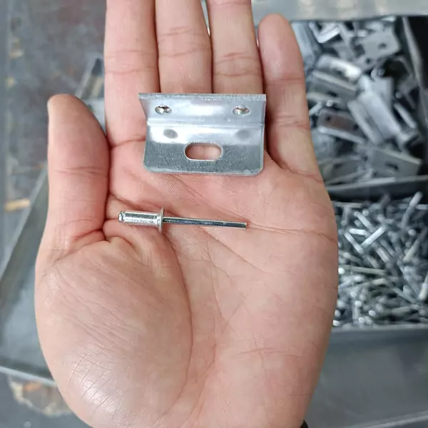 aluminum corner code and rivet