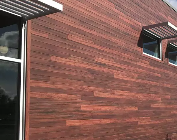 Wood Grain Aluminum Wall