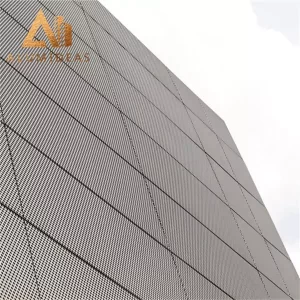 Powder coated perforated metal