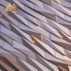 3D aluminum facade