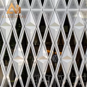 3D aluminum facade panels