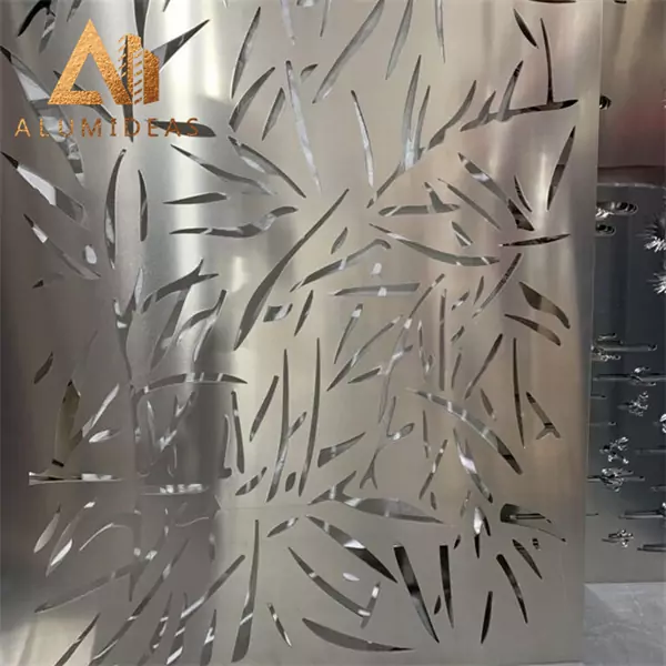 Telas mashrabiya de metal decorativas de alumínio