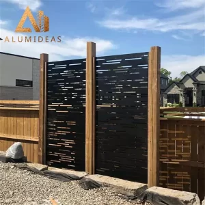 Aluminum Decorative perforated metal outdoor privacy screen