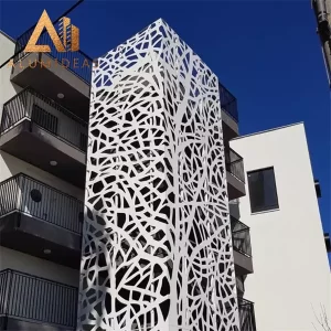 Aluminyo Modern laser cut privacy bakod