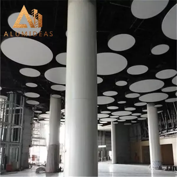 Painéis de revestimento de colunas circulares de alumínio