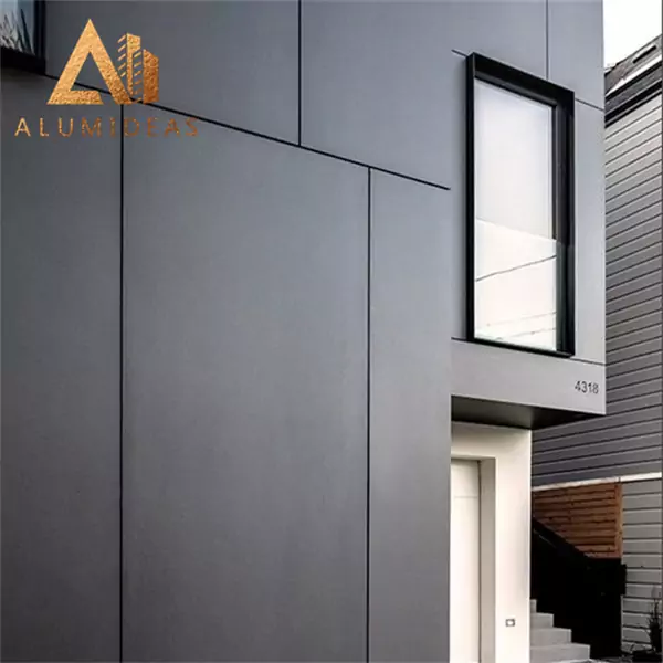 Diseños exteriores de paneles compuestos de aluminio.