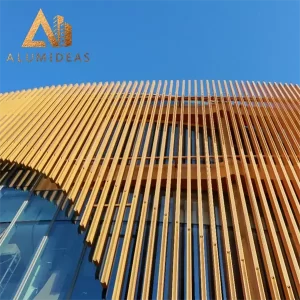 Aluminium di luar dinding strip arsitektur kelongsong