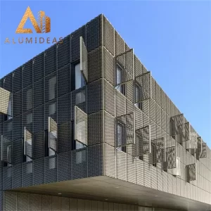 Clôture décorative en panneau métallique en aluminium pour couvrir les murs