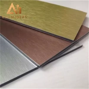 Decorative brushed alumicore panels