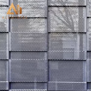 Decorative external cladding aluminum cover up panel