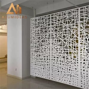 Laser cut aluminum screens