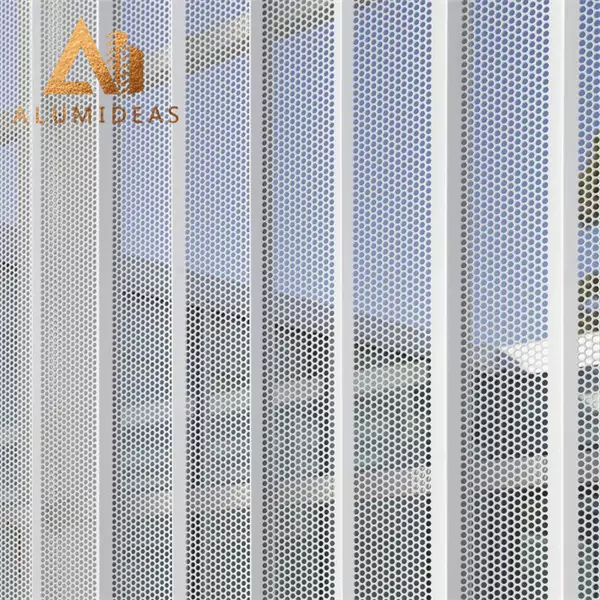 Veneer aluminium Sistem Fasad Luar Ruangan