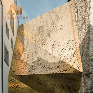 Pattern outdoor decorative screen 2mm metal