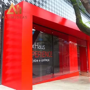 Red color aluminum composite building panels