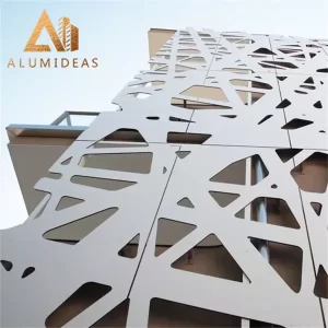 aluminium Gaya modern Pola panel fasad berlubang