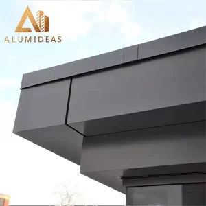 panel komposit aluminium hitam