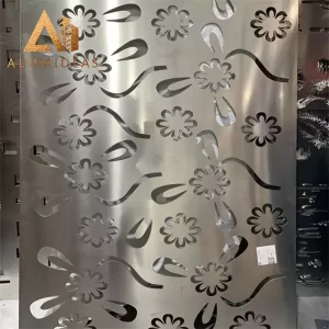 metal cortado con láser de aluminio 3 hoja decorativa mm