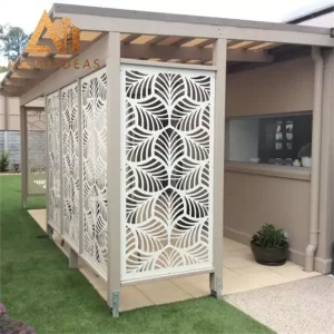 Decorative outdoor privacy panels