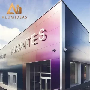 Panneau composite aluminium pour façade d'entreprise