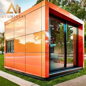 Aluminum decorative composite panel systems for shop