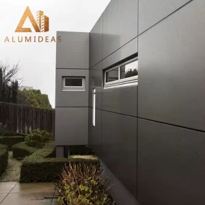 Panel komposit aluminium hitam 5x10