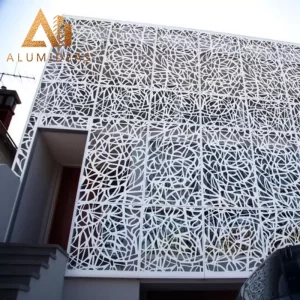 Patterned aluminyo pader facade at kurtina pader panel
