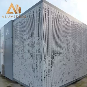 Алюминиевая перфорированная стена для использования на месте