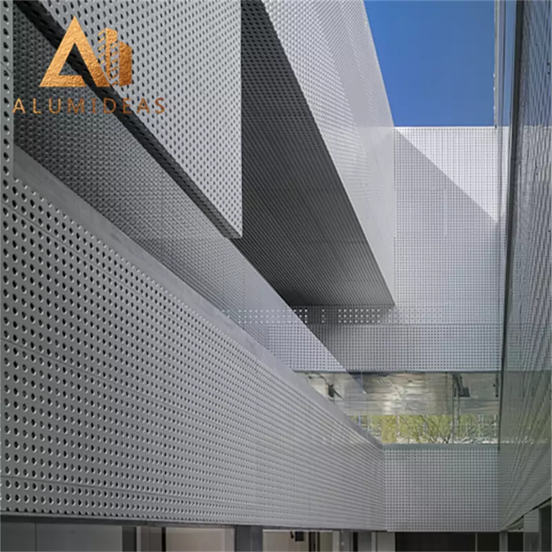 Paneles de patrón moderno Paneles decorativos de revestimiento de edificios de metal
