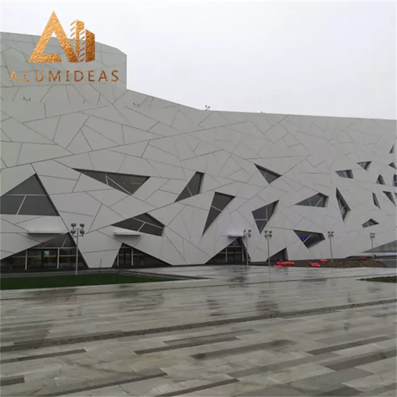 Paneles de pared exteriores de aluminio con láminas de fachada perforadas