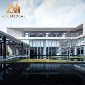 Fasad aluminium untuk gedung kantor perusahaan