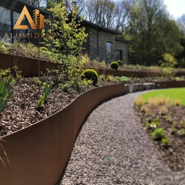 corten garden edging