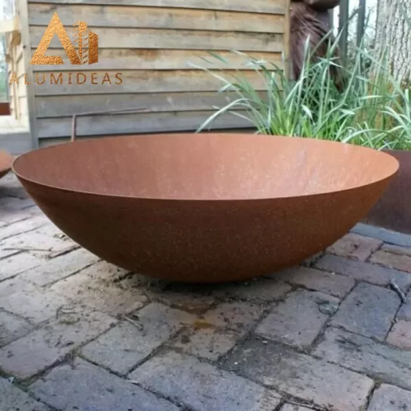 corten steel fire bowl