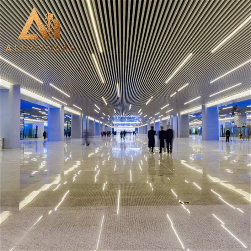 Light weight aluminium architectural metal ceiling squares baffle