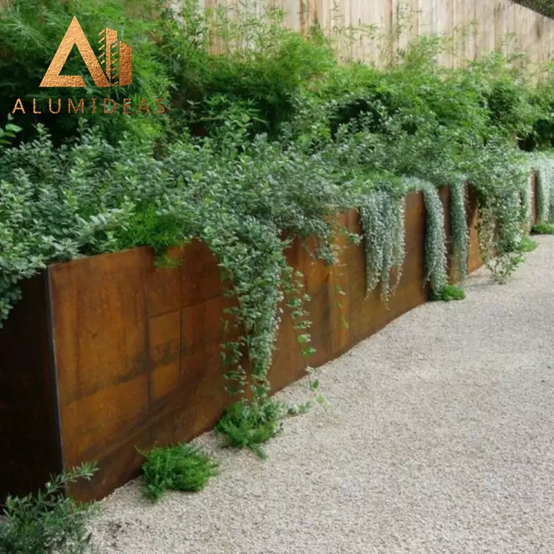 Fancy Corten raised garden beds