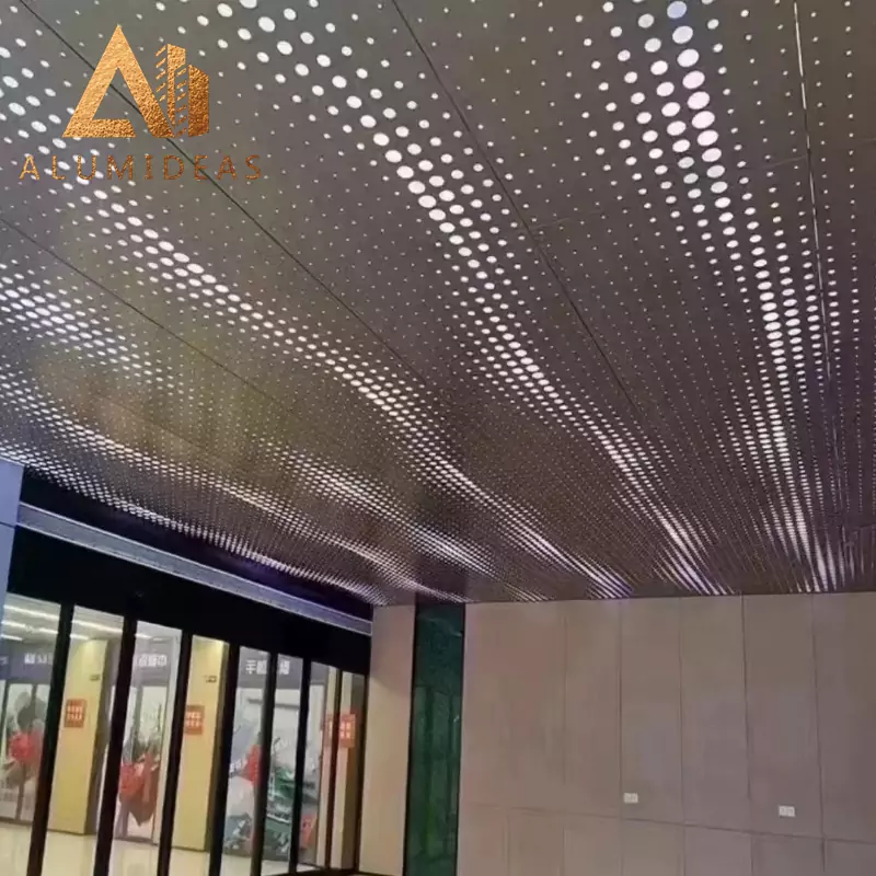 Customized perforated aluminum ceiling