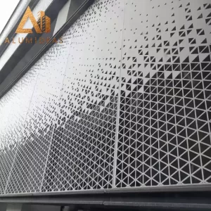 Engraving triangle pattern aluminum panel