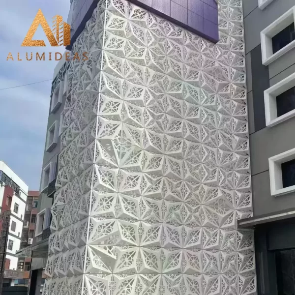 Exterior aluminum 3D cladding