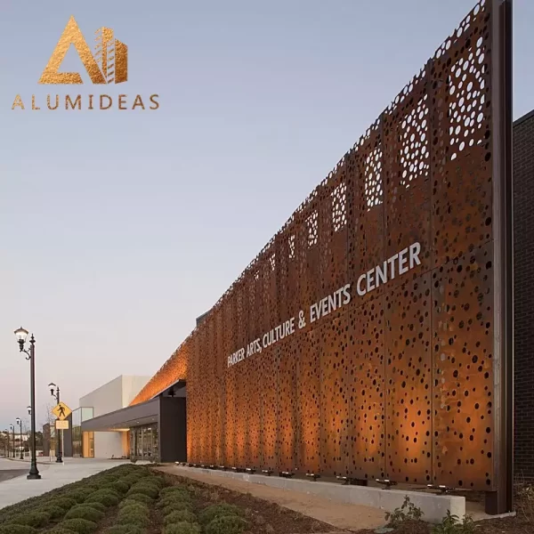 architecture corten steel facade