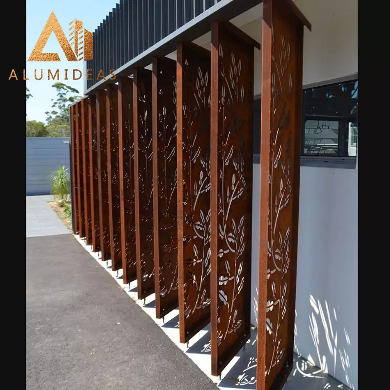 corten steel screen panels