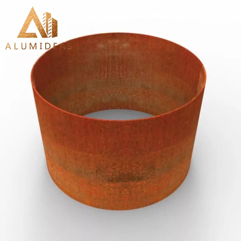 Elevate your outdoor space with our Factory Price Corten Round Planter, crafted from weathering steel for a rustic charm that ages gracefully. This planter boasts a natural rust patina that develops over time, requiring minimal maintenance. Its durable construction ensures longevity, while the round design adds a sleek, modern touch to any garden or patio. Perfect for adding a touch of nature to urban landscapes or industrial settings.