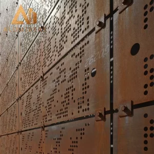 High quality corten steel in architecture