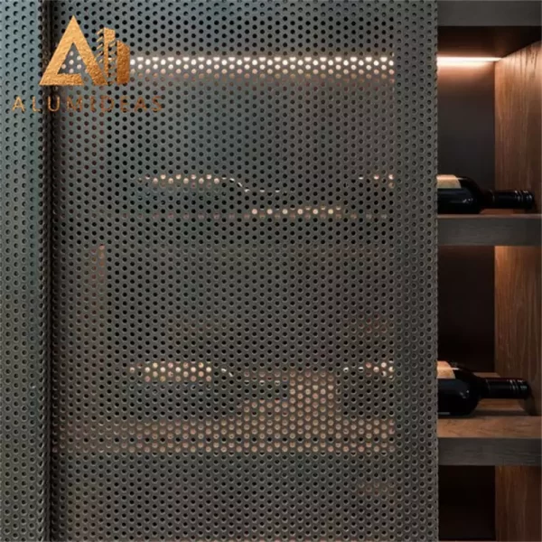 Aluminum perforated carved screen