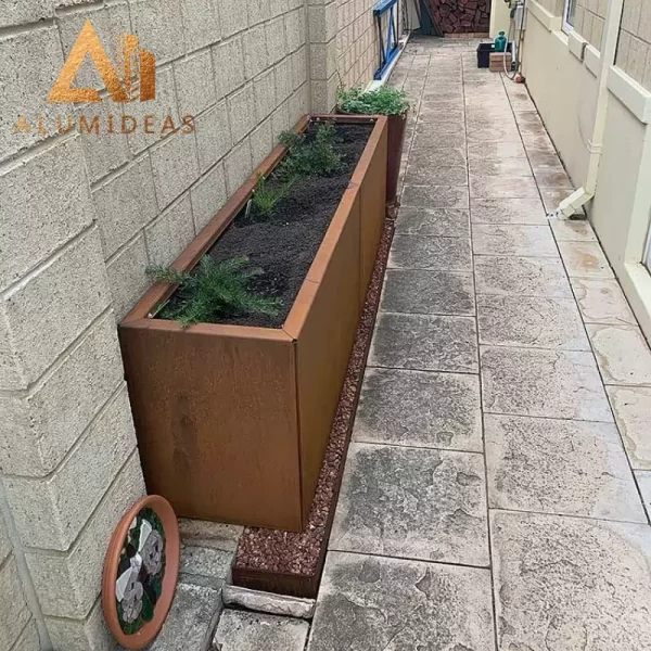 High quality corten steel flower bed