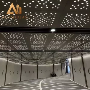 Interior aluminum laser cut ceiling