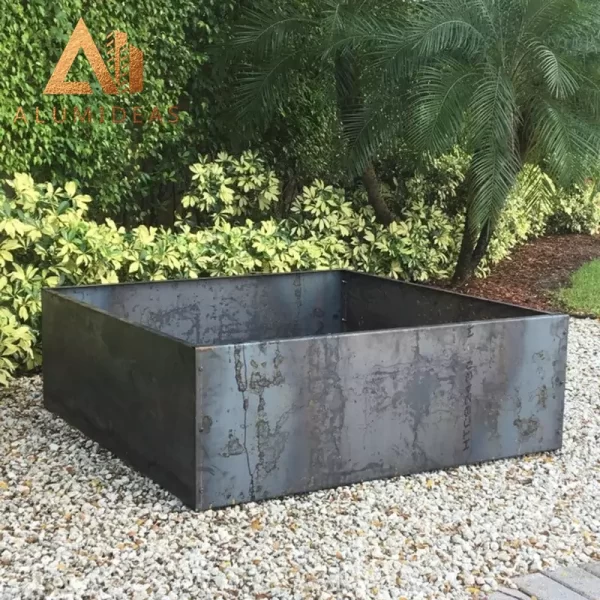 Landscape corten steel vegetable planters