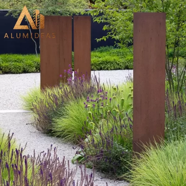 Landscape corten steel garden design