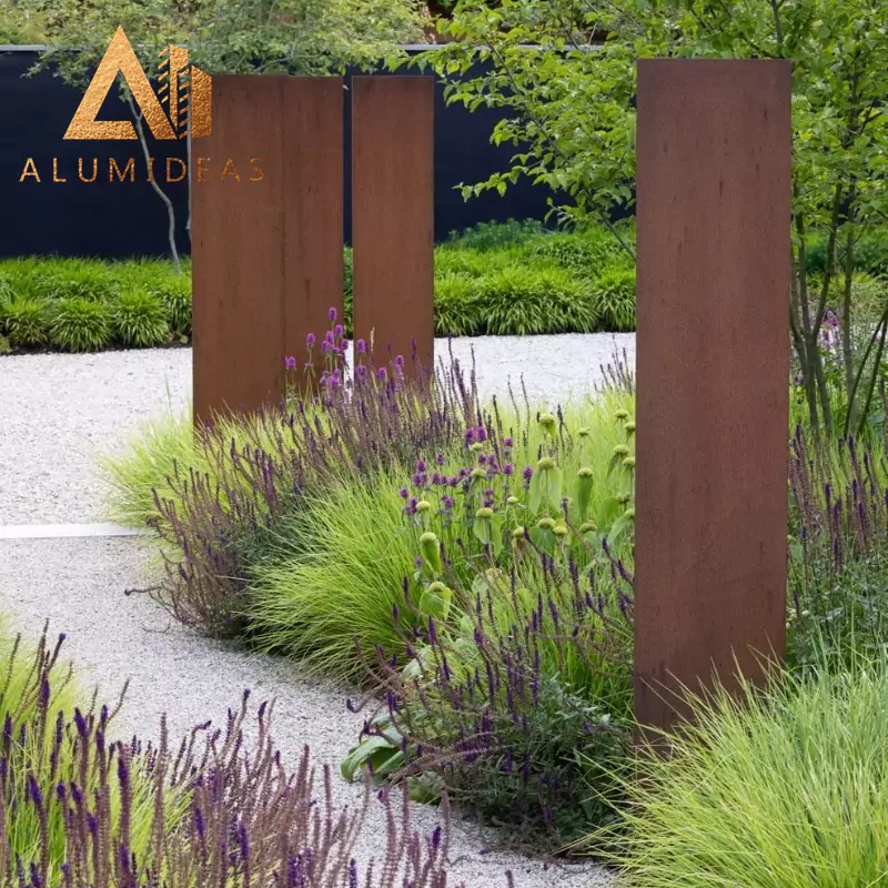 Landscape corten steel garden design